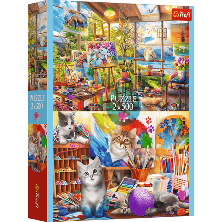 Puzzle 2x500 Sztuka malowania 37530