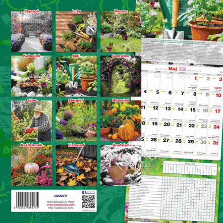 Kalendarz 2026 Kalendarz działkowca KAD-1