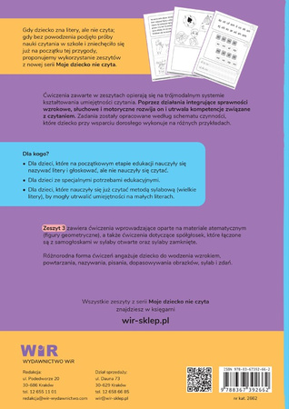Moje dziecko nie czyta Ćwiczenia do nauki czytania Zeszyt 3