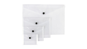 Teczki kopertowe PP przezroczyste komplet A4 A5 A6 A7