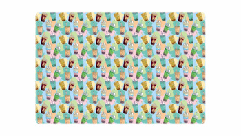 Podkład na biurko 58x38 z nadrukiem bubble tea