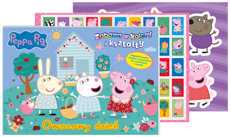 Owocowy dzień. Świnka Peppa. Zabawa w kolory i kształty