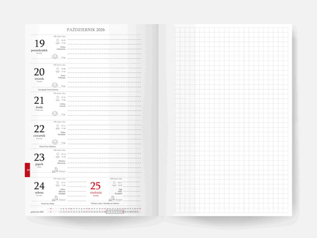 Kalendarz 2026 12 m-cy. Hip hop A5 tygodniowy zielony