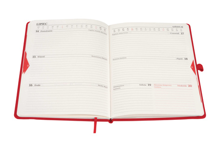 Kalendarz 2026 Memofix A5 TDW czerwony