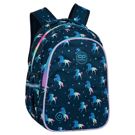 Plecak 2-komorowy Coolpack Jimmy LED Blue Unicorn