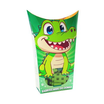 Klocki konstrukcyjne Waffle mini Pocket Pets Krokodyl 34 elementy