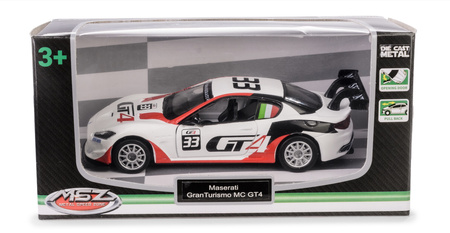 MSZ Maserati GranTurismo MC GT4 biały w skali 1:43