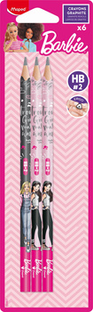 Ołówek Barbie HB blister 6 szt.