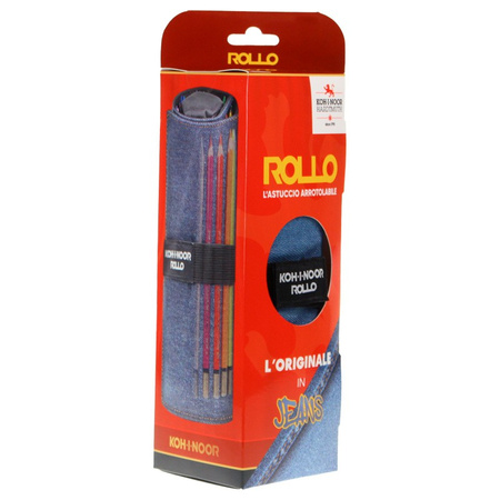 Piórnik etui ciemnoniebieski jeans