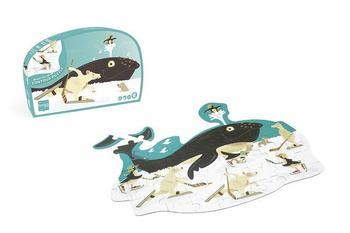 Puzzle konturowe Wieloryb 60 elementów Scratch