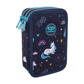 Piórnik potrójny z wyposażeniem Coolpack Jumper 3 Mrs Unicorn