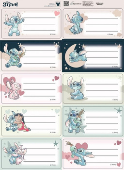 Naklejki na zeszyty pasek Stitch