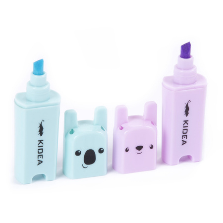 Zakreślacz zwierzaki Kidea 5 kolorów