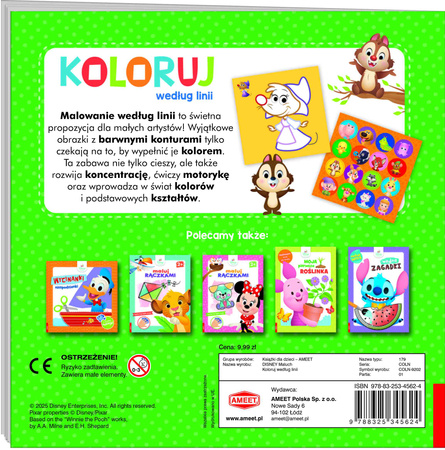 Disney Maluch koloruj według linii COLN-9202