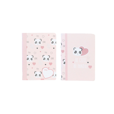 Paczka zeszyt A4 48k.linia Cute Panda mix pakiet 5 sztuk
