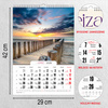 Kalendarz 2026 Pejzaże A3 ścienny