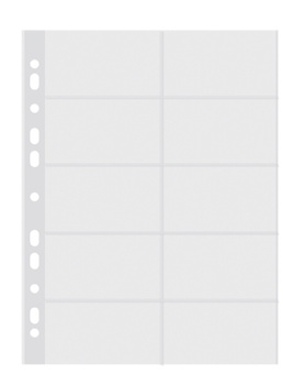 Paczka Koszulki na wizytówki A4 DONAU PP 10 sztuk