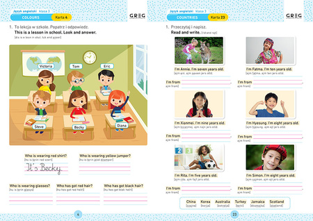 Język angielski. Karty pracy w szkole i w domu. Klasa 3