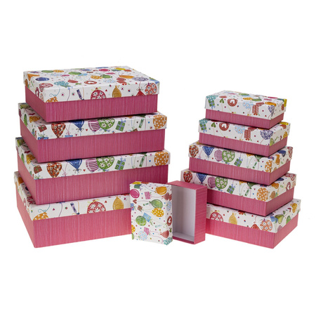 Pudełka ozdobne na prezenty PUP-25001-PR-HS 10 sztuk