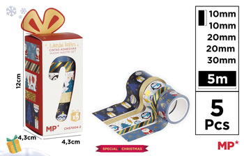 Taśmy dekoracyjne świąteczne washi