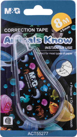 Korektor w taśmie Animal Planet 6mx5mm mix