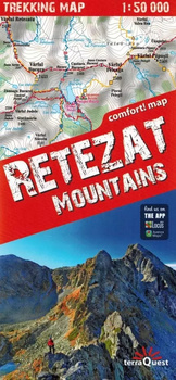 Retezat Retezat Mountains laminowana mapa trekkingowa 1:50 000 2024