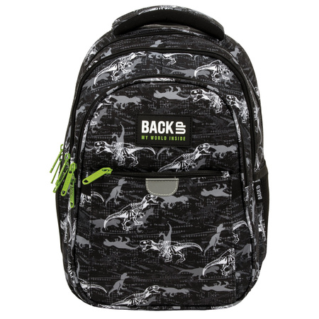 Plecak 3-komorowy BACKUP 5 model P50 świat dinozaurów
