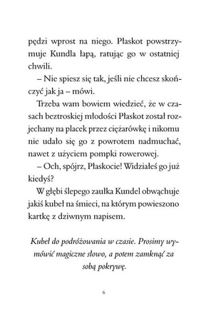 Zapchlony Kundel i kubeł do podróży w czasie