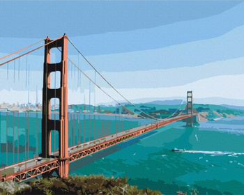 Malowanie po numerach BRUSHME 40x50 cm Przez Most do snu