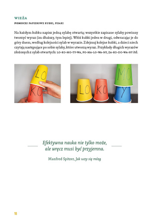 Sylabowe zabawy Nauka czytania poprzez ruch i zabawę bez kart pracy