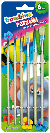 Pędzelki bambino 6 sztuk 32814