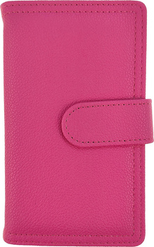 Kalendarz 2026 B6 dzienny z zapięciem ekoskóra malinowy