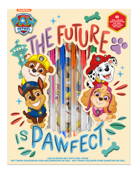 Notatnik + długopisy żelowe 6 sztukm Paw Patrol PW19958