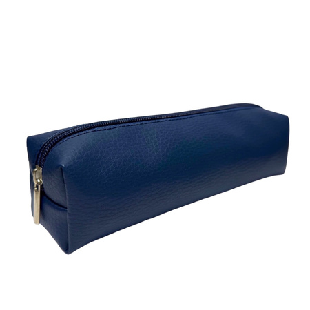 Piórnik szkolny młodzieżowy prostokąt kostka Dark Blue