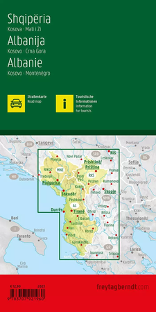 Mapa Albania 1:400 000