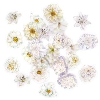 Naklejki Pet Kwiaty Moonlight White 30 szt.