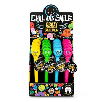 Długopis z obrotową kulką Chill i Smile 1szt.mix
