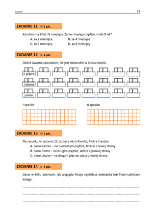 Czytam ze zrozumieniem i rozwiązuję zadania