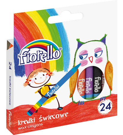 Kredki świecowe Fiorello 24 kolorów