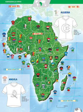 Flagi świata kolorowanka piłkarska z naklejkami