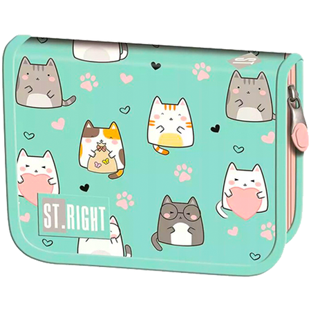 Piórnik 2 komorowy bez wyposażenia Charming Cats