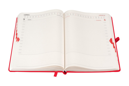 Kalendarz 2026 Memofix A5 DNS czerwony