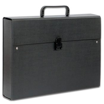 Teczka z rączką A4 6,5 cm maxi plus Lux PCV Penmate czarna