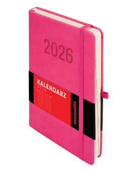 Kalendarz 2026 Memofix A5 DNS różowy