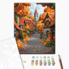 Malowanie po numerach BRUSHME 40x50 cm Październikowe Miasteczko
