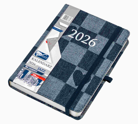 Kalendarz 2026 Jazz B6 dzienny jeans-serca