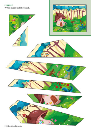 Wytnij i ułóż ćwiczenia rozwijające sprawność manualną