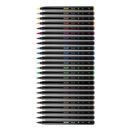 Flamastry pędzelkowe brush 661 Milan 24 kolory