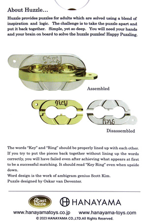 Łamigłówka Huzzle Cast Keyring poziom 2/6