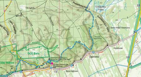 Puszcza Kampinoska mapa turystyczna 1:40 000 laminat 2025